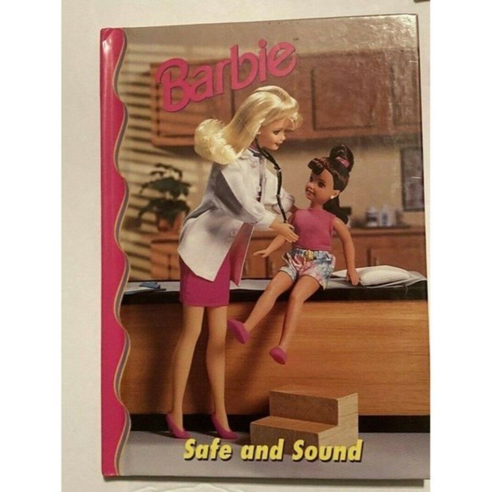 Barbie: Safe and Sound NEW Hardcover Book Pink Barbie Book